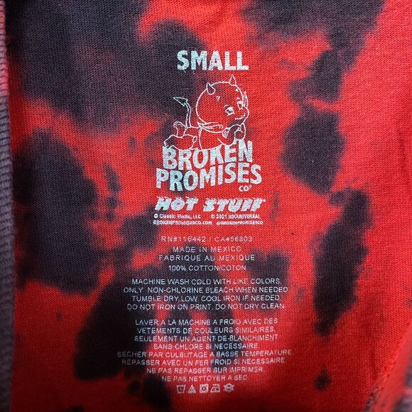 Broken Promises x Hot Stuff Tiedye Tshirt size Small - Picture 5 of 5
